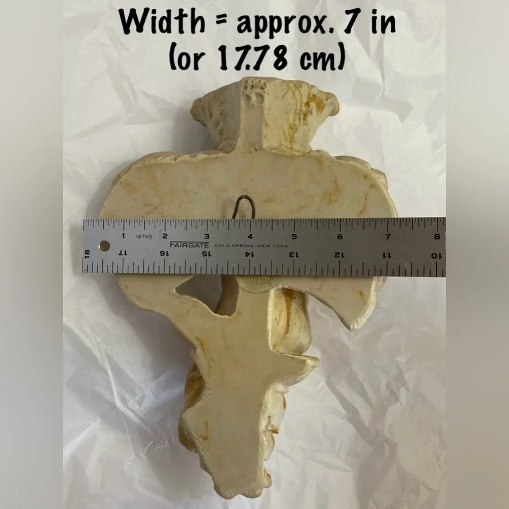 Heavy 10” Cherub Wall Candle Sconce Athena Marble ~Old Hollywood ~1960s - 1990s - Picture 6 of 11